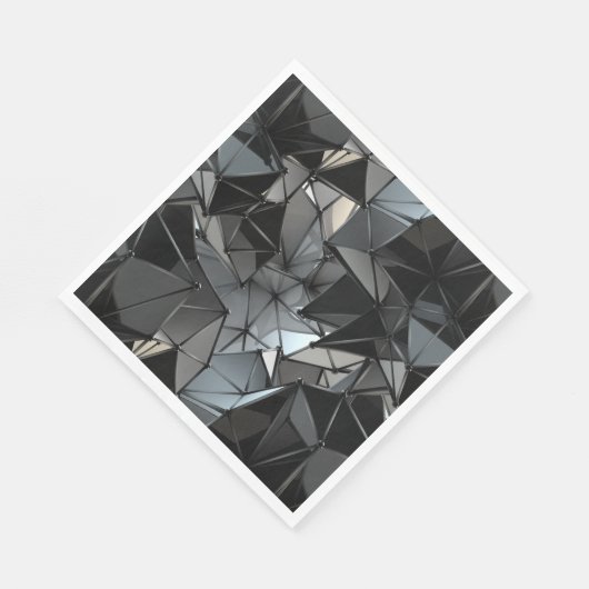 Monochrom ohne Grenzen: Serviette (Ecke)