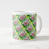 Monochrom, Rosen, Dianthus caryophyllus, Gerb Jumbo-Tasse (Vorderseite Rechts)