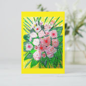Monochrom, Rosen, Dianthus caryophyllus, Gerb Karte (Stehend Vorderseite)