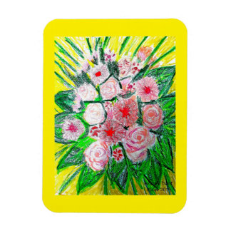 Monochrom, Rosen, Dianthus caryophyllus, Gerb Magnet