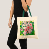 Monochrom, Rosen, Dianthus caryophyllus, Gerb Tragetasche (Vorderseite (Produkt))