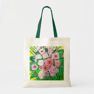 Monochrom, Rosen, Dianthus caryophyllus, Gerb Tragetasche