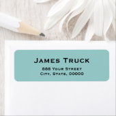 Monochrom-Rücksendeadressen-Aufkleber für einfache (Insitu)