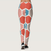 Monochrom-Sechseck Leggings (Rückseite)