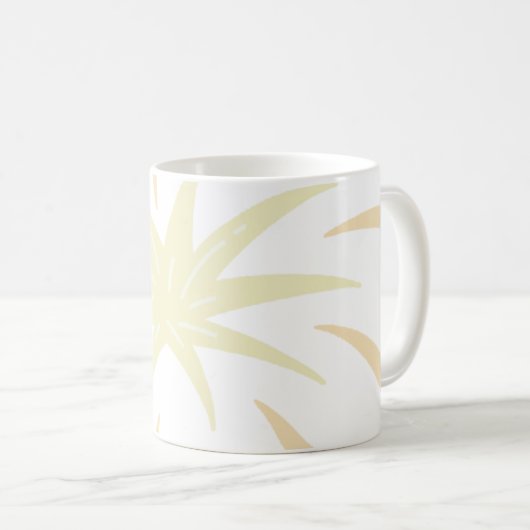 Monochromatic Doodle Burst Kaffeetasse (VorderseiteRechts)