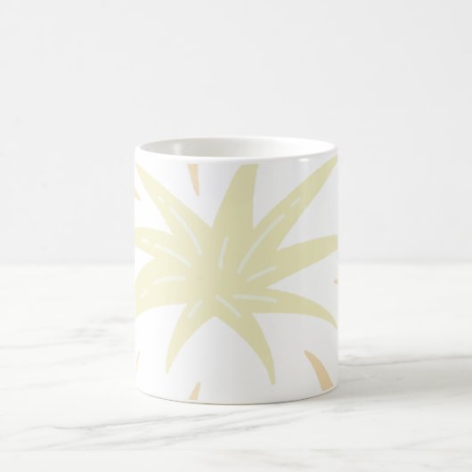 Monochromatic Doodle Burst Kaffeetasse (Mittel)