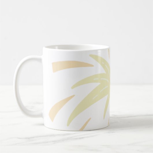 Monochromatic Doodle Burst Kaffeetasse (Links)