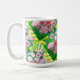 Monochromatic, Rosas, Dianthus caryophyllus,  Gerb Kaffeetasse