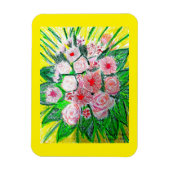 Monochromatic, Rosas, Dianthus caryophyllus,  Gerb Magnet (Vertikal)