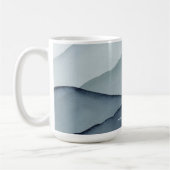 Monochromatic Watercolor Mountains Kaffeetasse (Links)