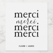 Monochromatic Weinetikett (Einzelnes Label)