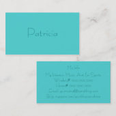 Monochromatisch in tropischen Fruchtmischungen Visitenkarte (Vorne/Hinten)