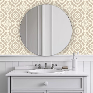 monochromatisch neutral geometrisch tapete