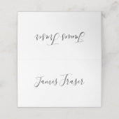 monochromatisch platzkarte (Außenseite Aufgefaltet)