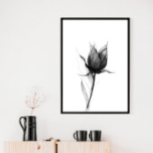 Monochromatische Blume Poster