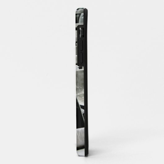 Monochromatische graue Stühle Case-Mate iPhone Hülle (Hinten/Links)