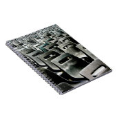 Monochromatische graue Stühle Notizblock (Rechte Seite)