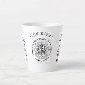 Monochromatische KING CHARLES III Milchtasse (Vorderseite)