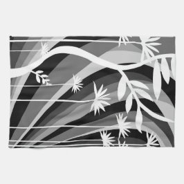 Monochromatische Pflanze Geschirrtuch
