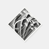 Monochromatische Pflanze Serviette (Ecke)