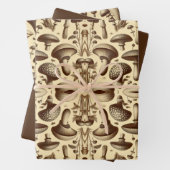 Monochromatische Pilze Geschenkpapier Set (Beispiel)