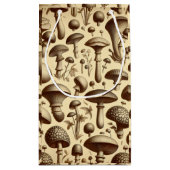 Monochromatische Pilze Kleine Geschenktüte (Rückseite)