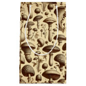 Monochromatische Pilze Kleine Geschenktüte (Vorderseite)