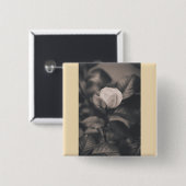 Monochromatische Rose Button (Vorne & Hinten)