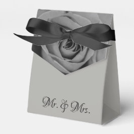 Monochromatische Rose & Mrs. Tent Favor Box Geschenkschachtel