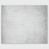 Monochromatische Silberpunkte Net Gray Diamond Alt Geschenkpapier (Flach)