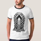 Monochromatische Treppe: Obelisk der Kontraste T-Shirt (Vorderseite)