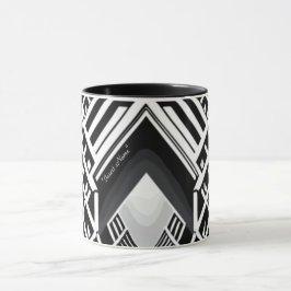 Monochromatische Treppe: Obelisk der Kontraste Tasse