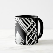 Monochromatische Treppe: Obelisk der Kontraste Tasse (VorderseiteRechts)
