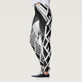 Monochromatische Treppe: Obelisk des Kontrast Leggings (Links)