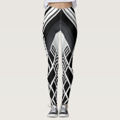 Monochromatische Treppe: Obelisk des Kontrast Leggings (Vorderseite)