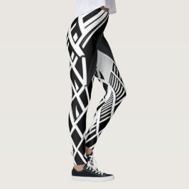 Monochromatische Treppe: Obelisk des Kontrast Leggings