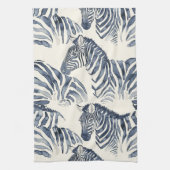 Monochromatische Wasserfarbe Zebras Geschirrtuch (Vertikal)