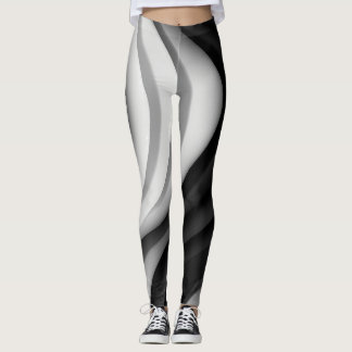 Monochromatische Wave-Leggings Leggings