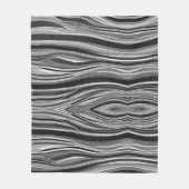 Monochromatische Waves Fleecedecke (Vorderseite)