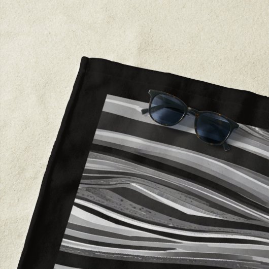 Monochromatische Waves Strandtuch (Beispiel)