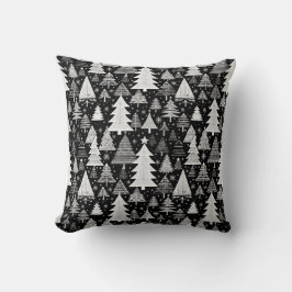 Monochromatische Weihnachten Kissen