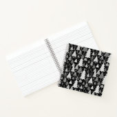 Monochromatische Weihnachten Notizblock (Innenseite)