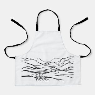 Monochromatische Zen-Schürze Schürze