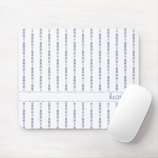 Monochromatischer Abstrakter Muster-Individuelle N Mousepad (Mit Mouse)