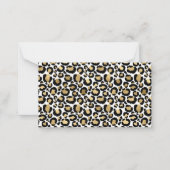 Monochromatischer Leopard Spots Wild Glam modisch Mitteilungskarte (Vorderseite)