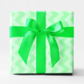 Monochromatischer Minze Green Zigzag Geschenkpapier