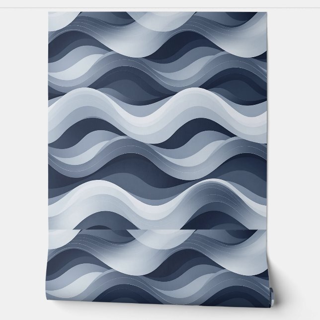 Monochromatischer Rippeleffekt - Minimalistisch Tapete (Abrollen)