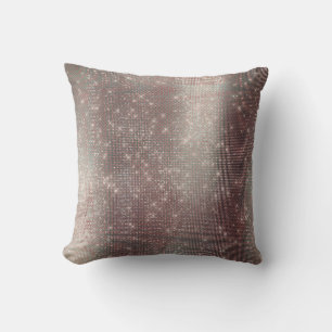 Monochromatischer rosafarbener Funkelnd Sequin Kissen
