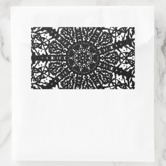 Monochromatischer Sticker (Tasche)