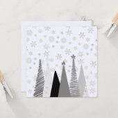 Monochromatischer Winter White Christmas Karte (Vorderseite/Rückseite Beispiel)